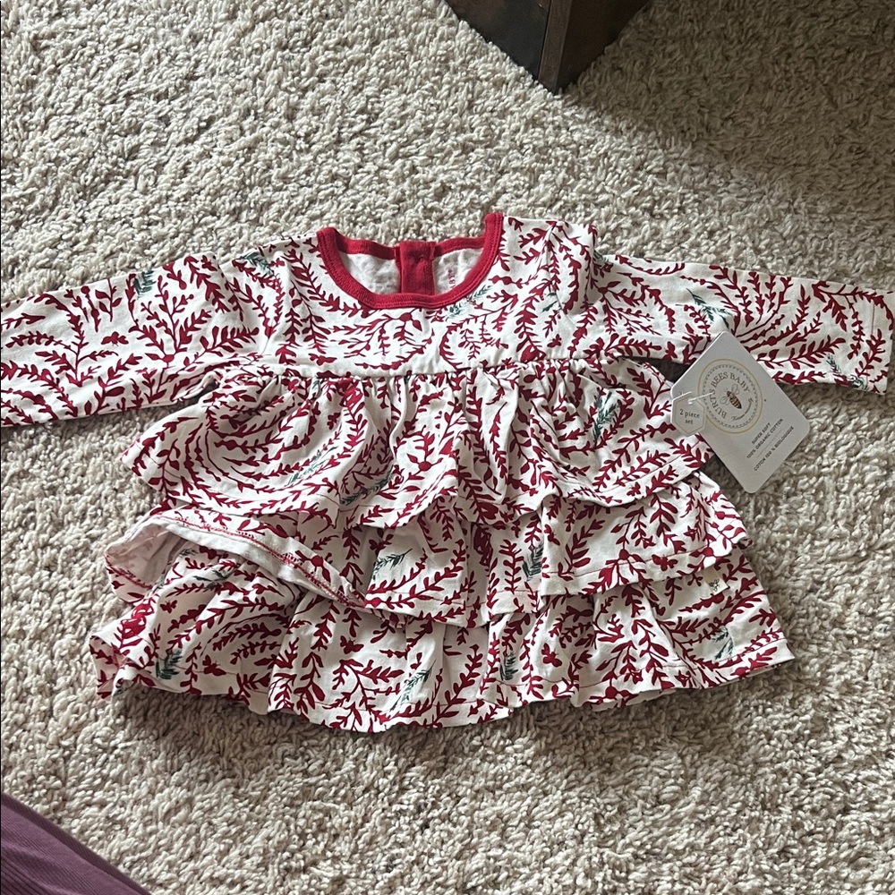 Burt's Bees Red and White Kids Dress